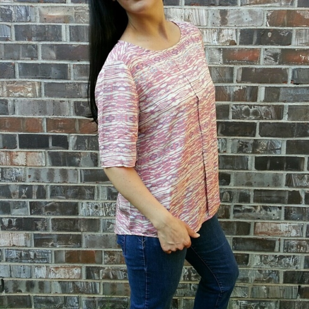 Antonio Melani | 100% silk top button back size L